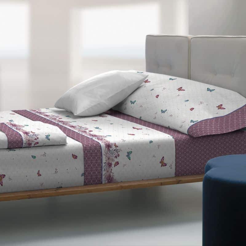 Sabanas Tolra con Altura Premium 30cm. En Color Lila, Estilo T-2655 ,Combinación de 50% Poliéster y 50% Algodón Amplia Variedad de Tamaños y Garantía. - Imagen 2