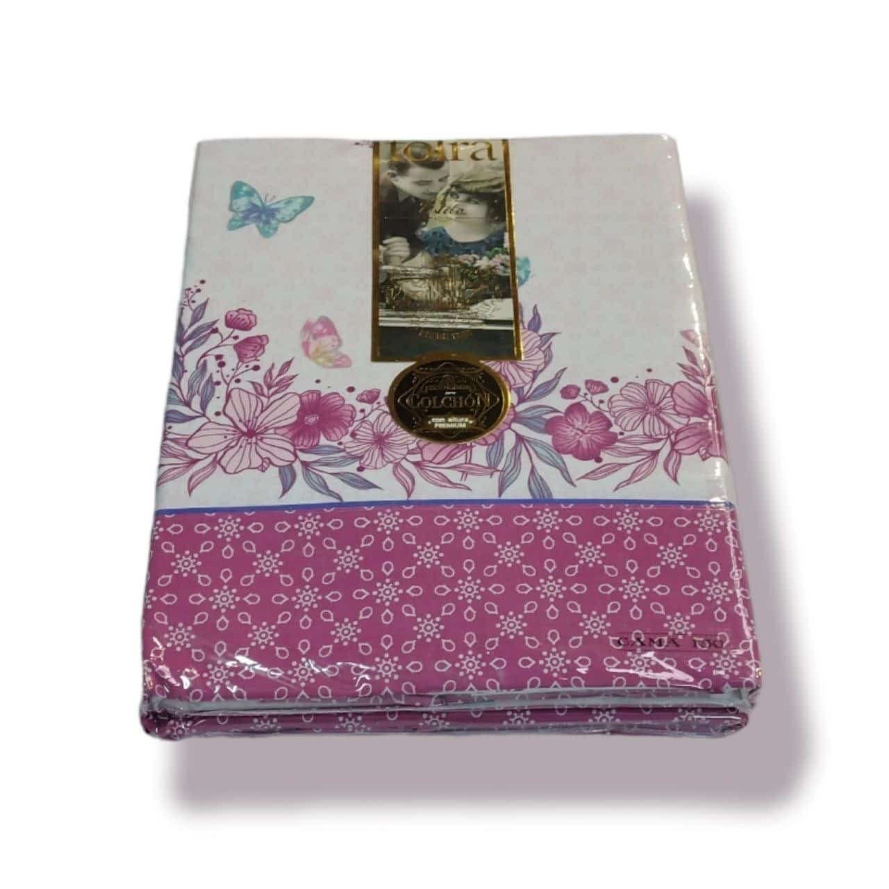 Sabanas Tolra con Altura Premium 30cm. En Color Lila, Estilo T-2655 ,Combinación de 50% Poliéster y 50% Algodón Amplia Variedad de Tamaños y Garantía. - Imagen 5