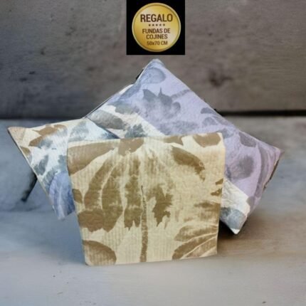 Colcha cama reversible verano en Gris cubrecama Perth cómoda, durabilidad al lavado el termo sellado de cálida da estilo a cualquier habitación con esta. Decoración cuadrantes de regalo de 50 x70 cm.