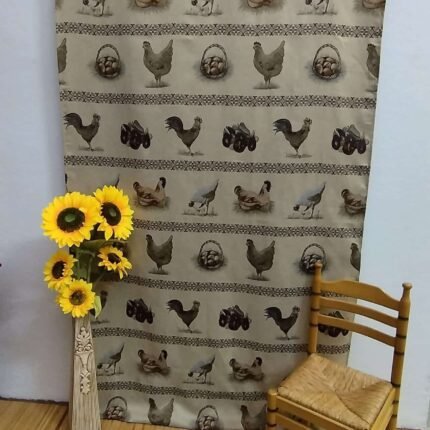 Cortina para Puerta de calle Alpujarra Gallinas 140x260cm - Interior/Exterior