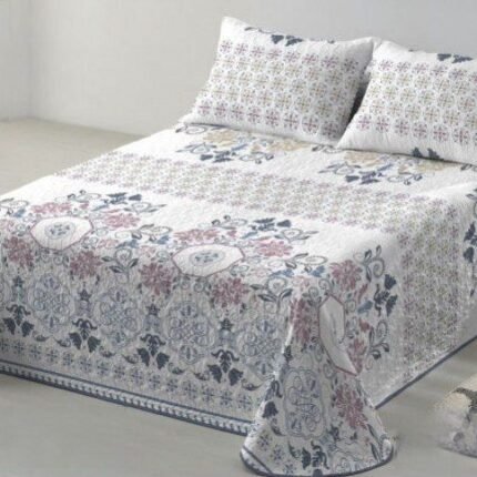 Colcha cama Azul reversible verano cubrecama Logan cómoda, durabilidad al lavado el termo sellado de cálida da estilo a cualquier habitación con esta. Decoración cuadrantes de regalo de 50 x70 cm.