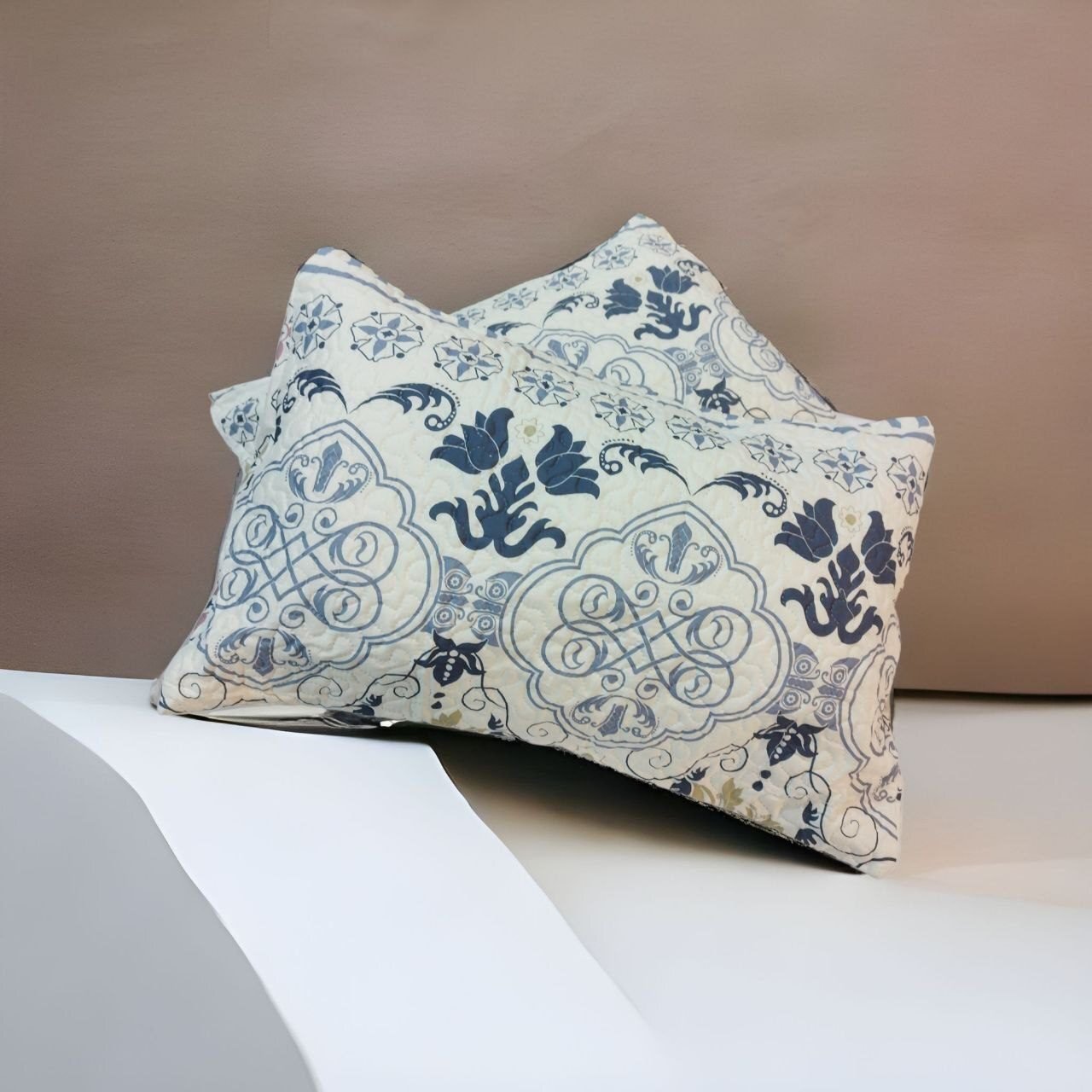 Colcha cama Azul reversible verano cubrecama Logan cómoda, durabilidad al lavado el termo sellado de cálida da estilo a cualquier habitación con esta. Decoración cuadrantes de regalo de 50 x70 cm. - Imagen 5