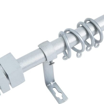 Barra Extensible para Cortina 19-16mm Plata Moderna