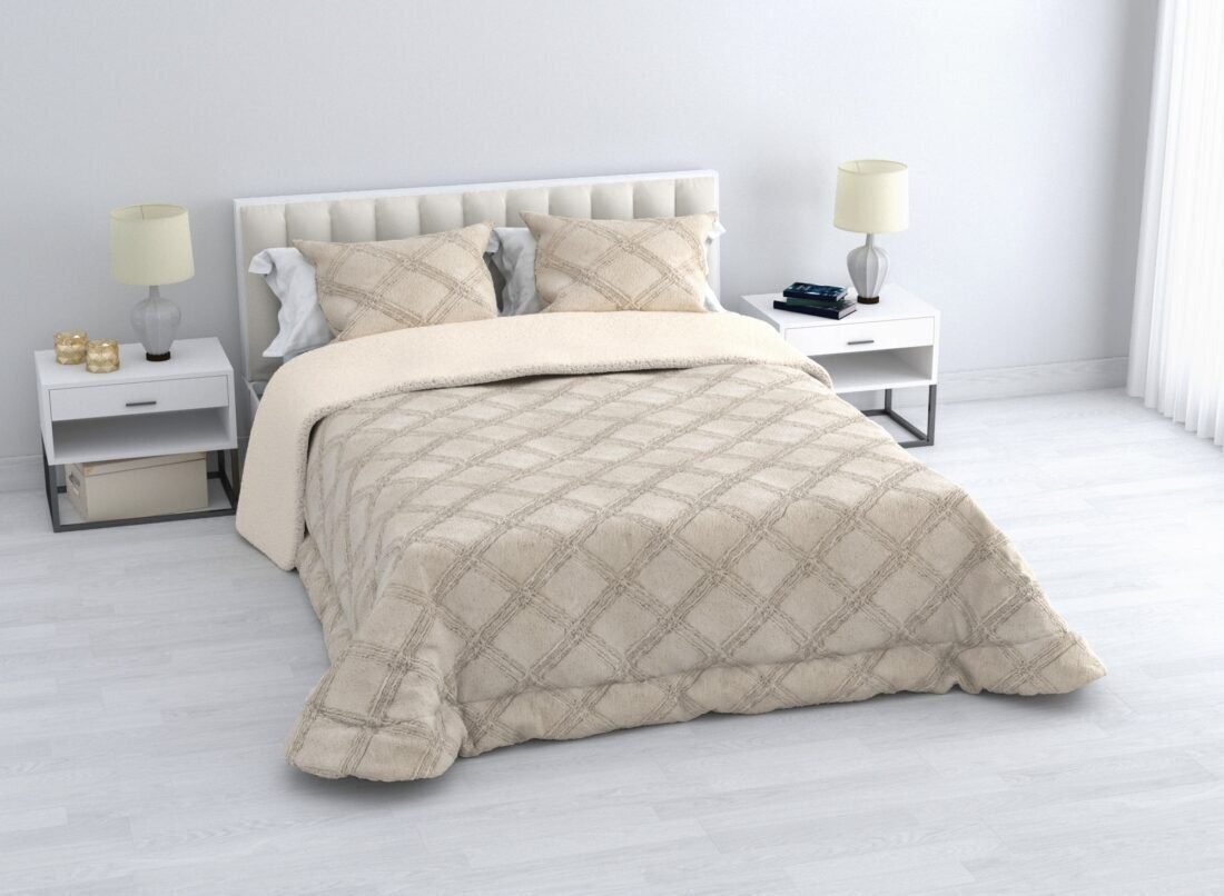 Edredón visón sherpa Beige Diamond 600 g