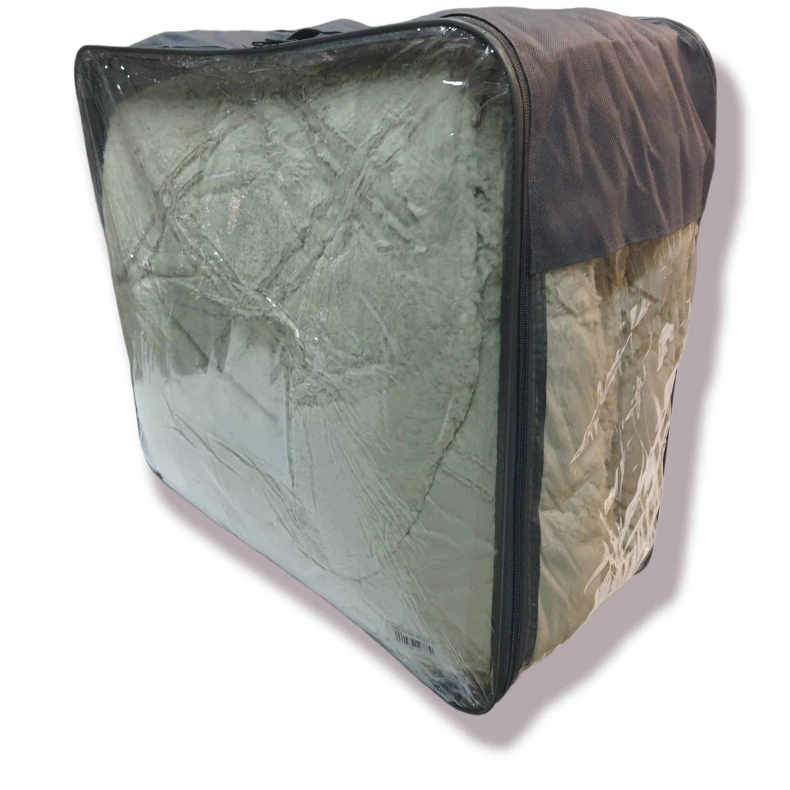 Edredón Visón Sherpa Cama 90-150cm Beige: Diamond Tacto Peluche, Sherpa Interior, 600grs Gramaje, 260cm Largo + Fundas Almohadas Regalo 50x70cm. - Imagen 9