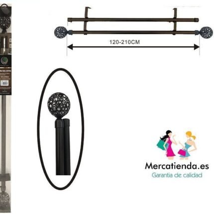 Barras de Cortina Extensibles de Acero Elegantes y Fuertes