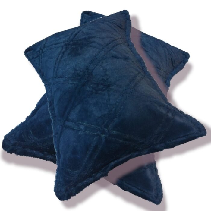 Edredón Visón Sherpa Cama 90-150cm Azul Aqua: Diamond Tacto Peluche, Sherpa Interior, 600grs Gramaje, 260cm Largo + Fundas Almohadas Regalo 50x70cm. - Imagen 4