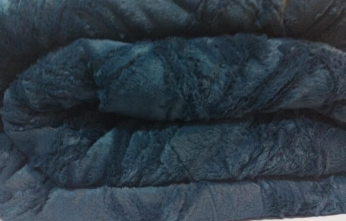 Edredón Visón Sherpa Cama 90-150cm Azul Aqua: Diamond Tacto Peluche, Sherpa Interior, 600grs Gramaje, 260cm Largo + Fundas Almohadas Regalo 50x70cm. - Imagen 8