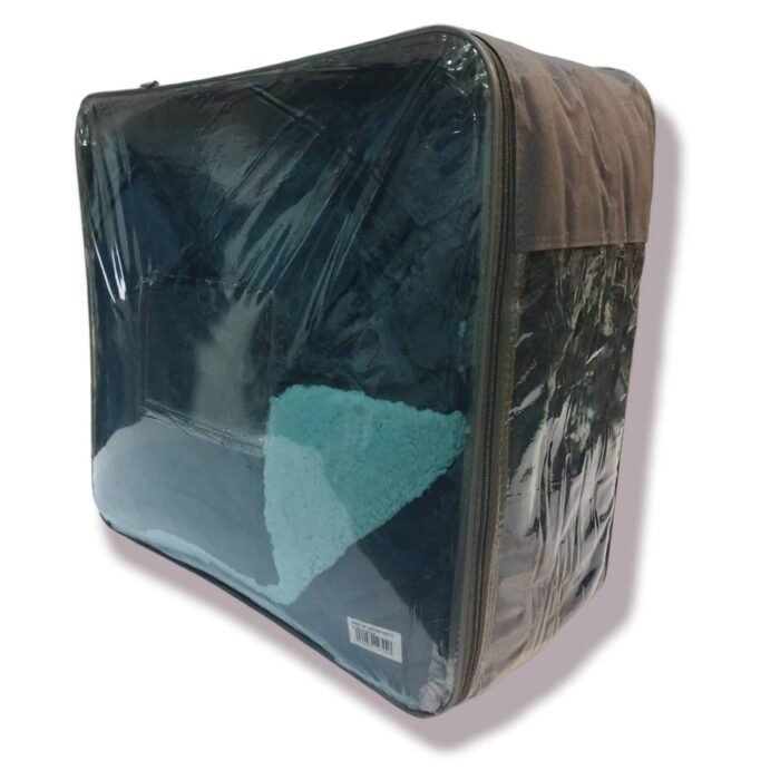 Edredón Visón Sherpa Cama 90-150cm Azul Aqua: Diamond Tacto Peluche, Sherpa Interior, 600grs Gramaje, 260cm Largo + Fundas Almohadas Regalo 50x70cm. - Imagen 10