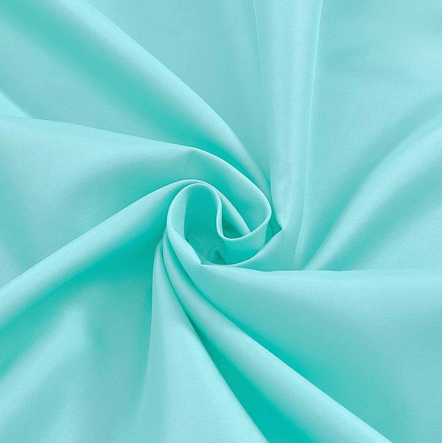 Cortina de ducha lisa verde agua impermeable - Imagen 3