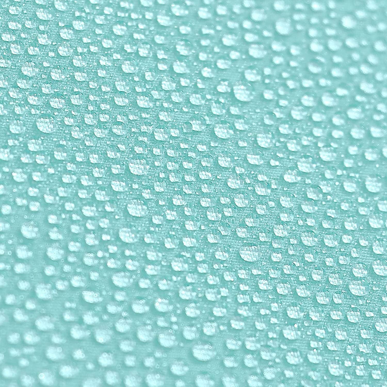 Cortina de ducha lisa verde agua impermeable - Imagen 6