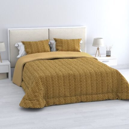 Edredón Nórdico Sherpa Amarillo 600grs + Fundas