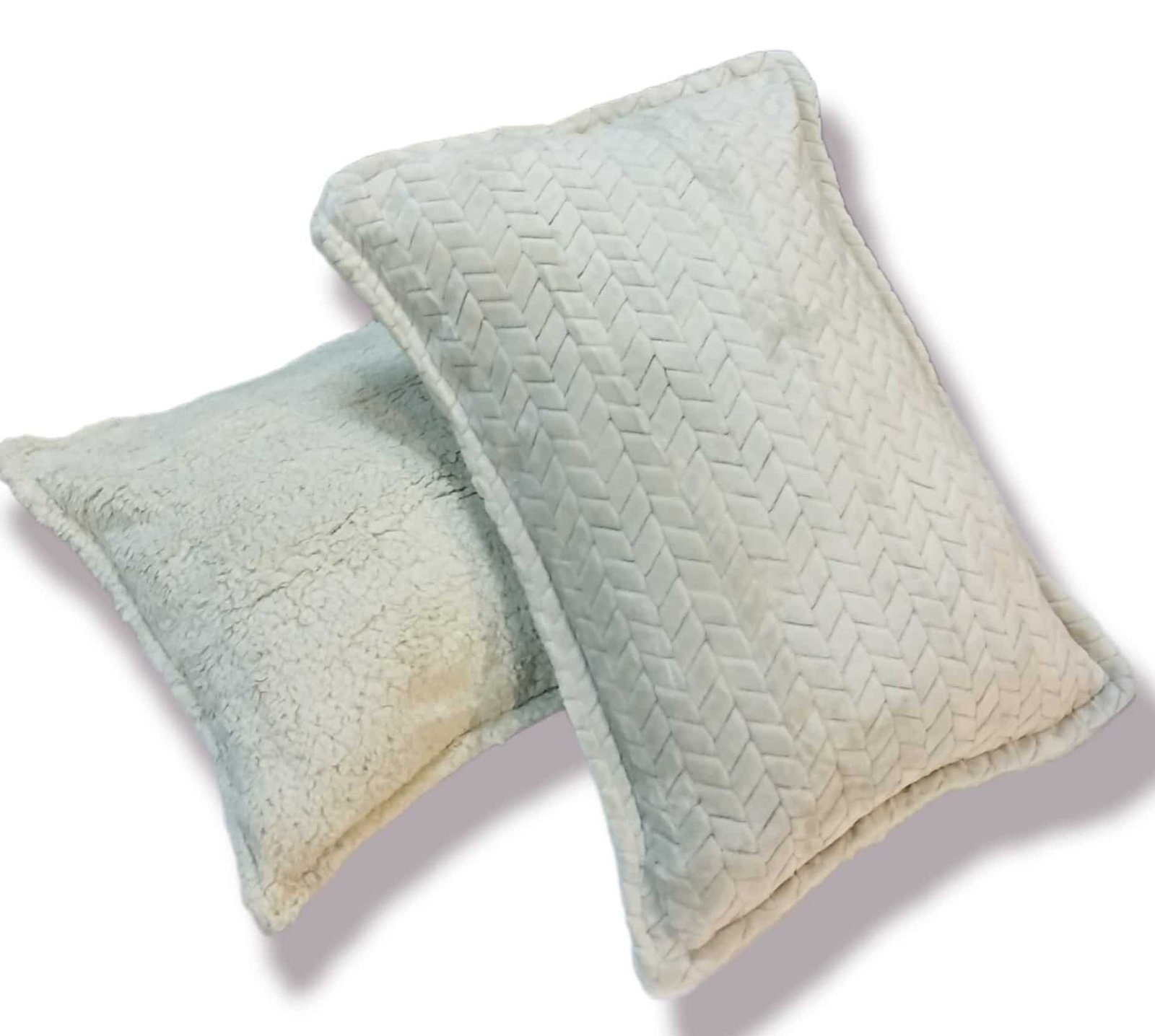 Edredón Sherpa Nórdico Cama Topo Jacquard Espiga: Sedalina Tacto Peluche, Sherpa Interior, 600grs Gramaje, 260cm Largo + Fundas Almohadas Regalo 50x70cm. - Imagen 4