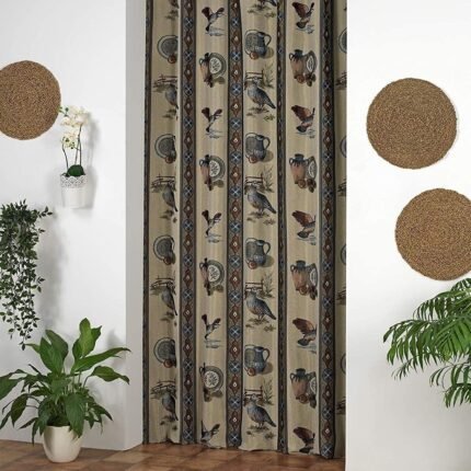 Cortina Alpujarreña perdices -140x260cm: Para Interior/Exterior, Hecha en España