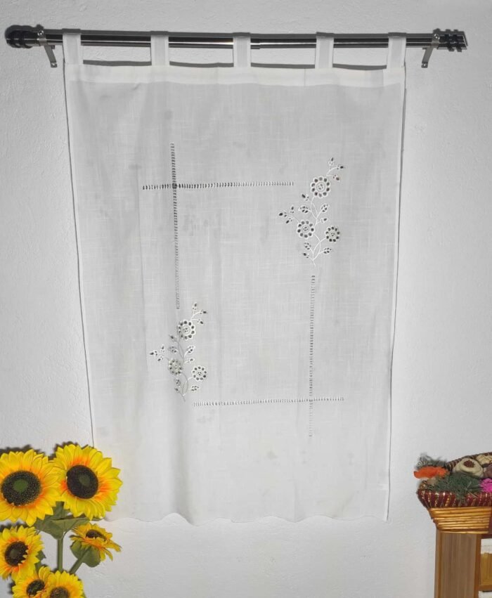 Cortinas Rústicas Bordadas para Cocina y Más - 100-150cm - Imagen 3