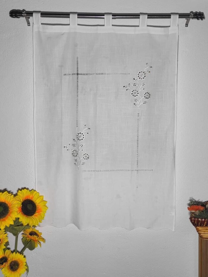 Cortinas Rústicas Bordadas para Cocina y Más - 100-150cm - Imagen 8