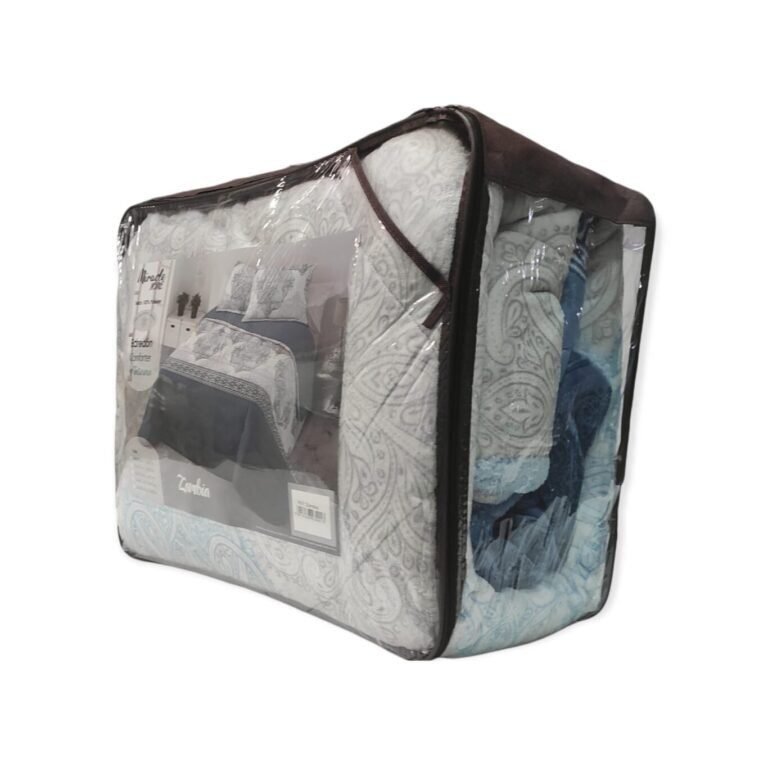 Edredón Nórdico de Invierno ZAMBIA 30 en Sedalina y Sherpa de 700 g - Colcha de invierno Azul para Cama 135/150 cm- 240x270cm. - Imagen 9
