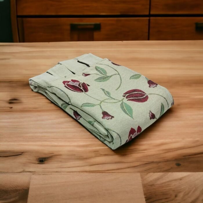 Cortina Alpujarra Tulipán Granate 140x260 cm – Interior y Exterior con Diseño Tradicional Hecha en España