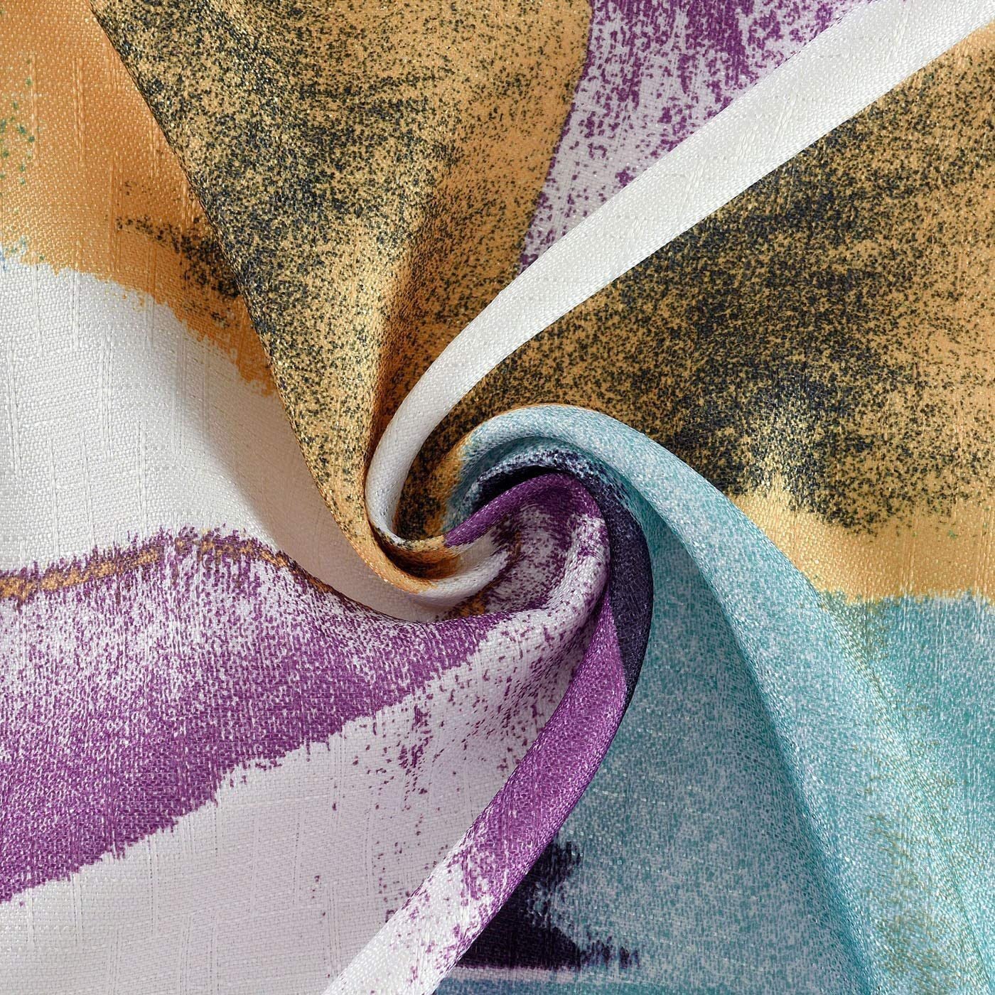 Cortina granate con triángulos y 8 ollados | 140×260 cm - Imagen 8