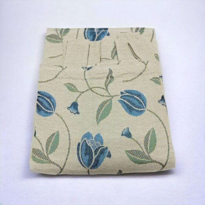 Cortina Alpujarra Tulipán azul  140x260cm: Para Interior/Exterior, Hecha en España - Imagen 2