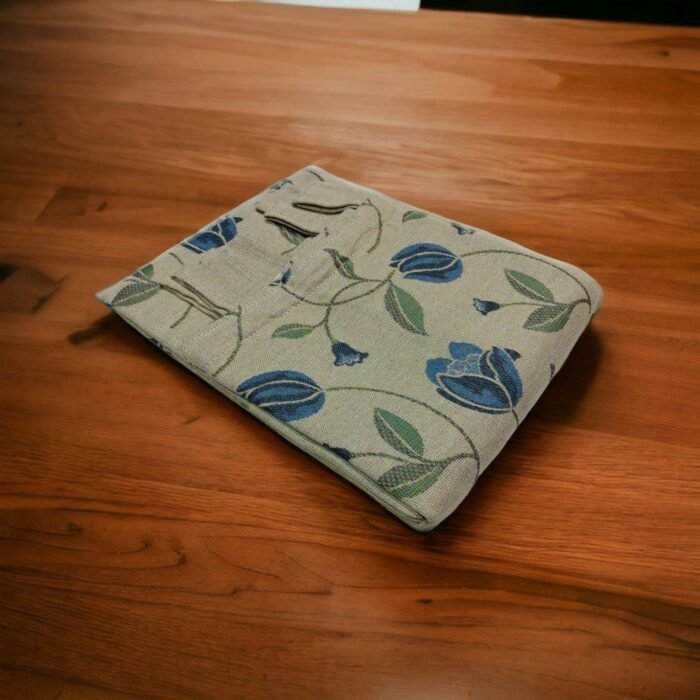 Cortina Alpujarra Tulipán azul  140x260cm: Para Interior/Exterior, Hecha en España - Imagen 3