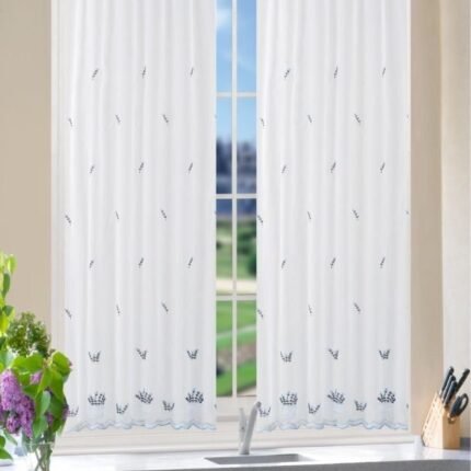 Visillos Ajustables para Cocina 1m - Doble Altura