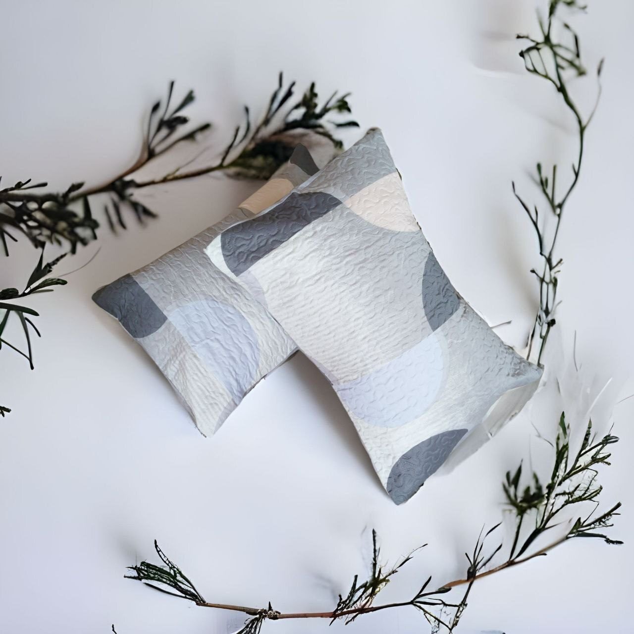 Colcha cama reversible verano en Beis cubrecama Sídney cómoda, durabilidad al lavado el termo sellado de cálida da estilo a cualquier habitación con esta. Decoración cuadrantes de regalo de 50 x70 cm. - Imagen 5