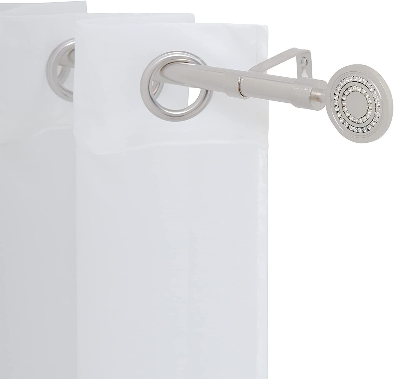 Barra Ajustable para Cortinas Plata: Instalación Rápida