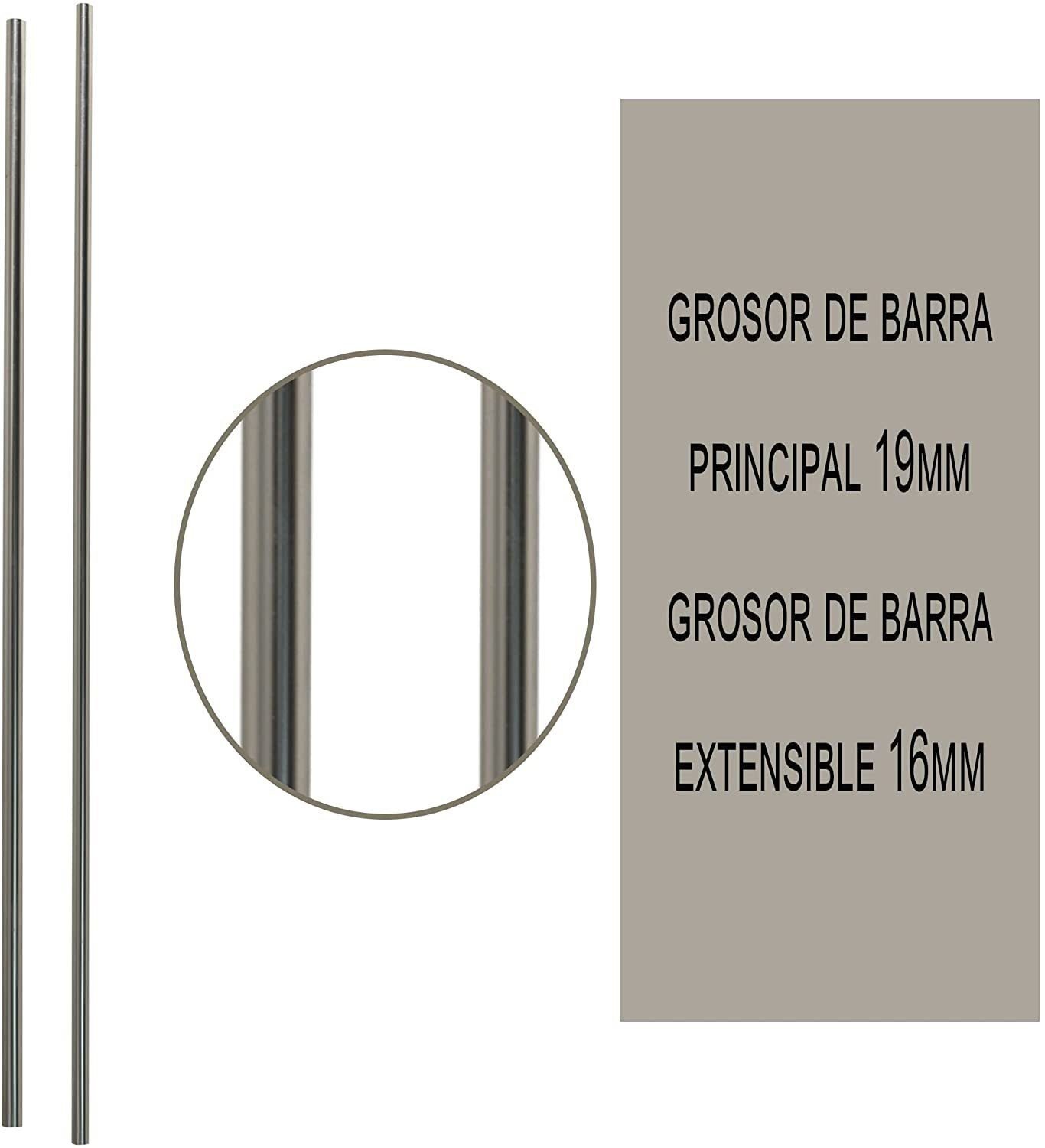 Barra Ajustable para Cortinas Plata: Instalación Rápida - Imagen 4