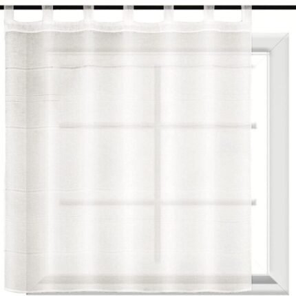 Cortinas Rústicas Blancas 100-140cm para Todo Uso