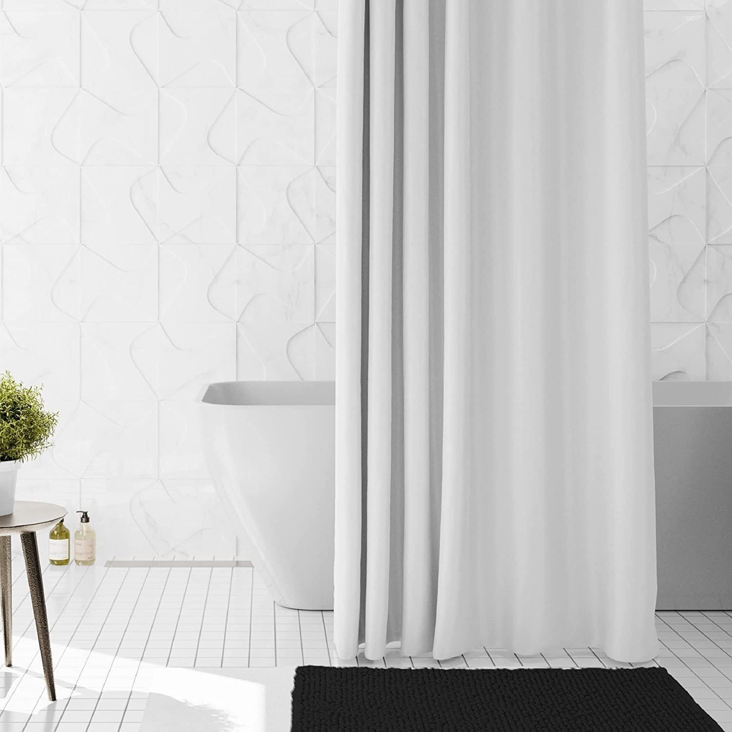 Alfombra Baño ,Cocina ,Mascota, En Negro, Antideslizante, Multifuncional ,Felpa Microfibra Chinilla, Suave, Cómoda Y Súper Absorbente Hay Dos Medidas (40X60cm Y 50X70cm). - Imagen 4
