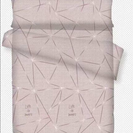 juego funda nórdica con bajera completo Diseño en gris Tejido 50% algodón, 50% poliéster.