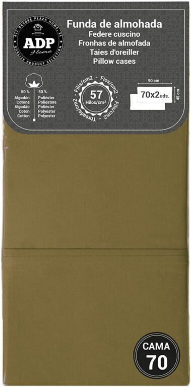 Fundas de Almohada Verde Oliva 50P - 144 Hilos - Imagen 4