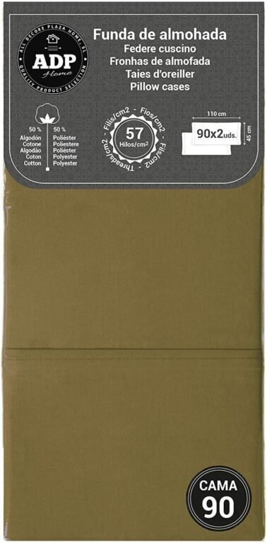 Fundas de Almohada Verde Oliva 50P - 144 Hilos - Imagen 5