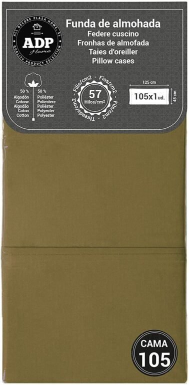 Fundas de Almohada Verde Oliva 50P - 144 Hilos - Imagen 6
