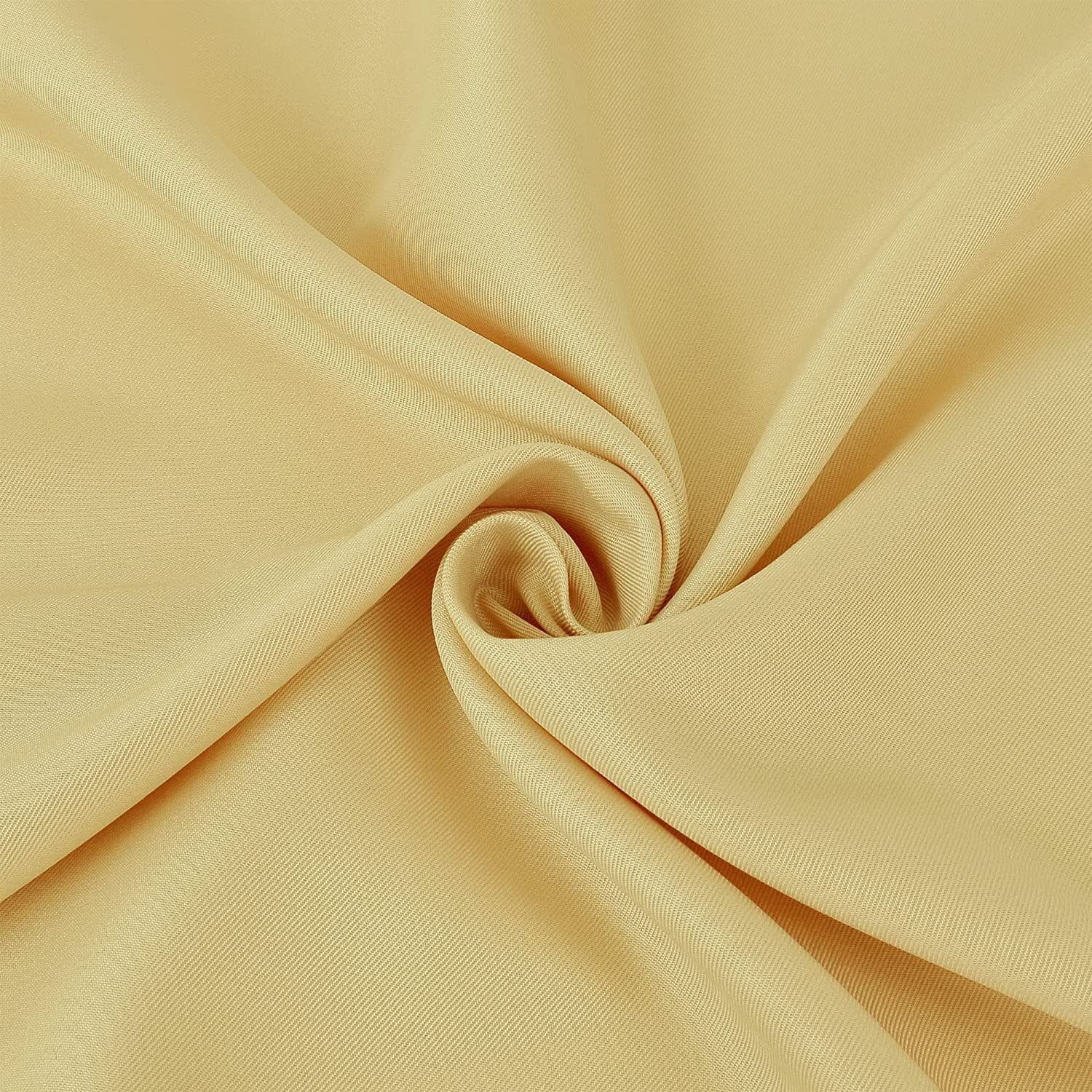Cortina Salón, Dormitorio, diseño en Liso en crema Semi Translúcidas con 8 Ojales Medidas Paneles de 140 x 260 cm. - Imagen 2
