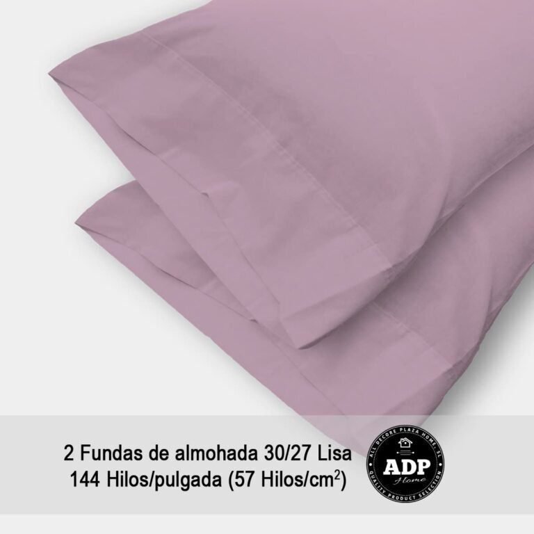 Fundas de Almohada Lila 50P Polialgodón 144 Hilos - Imagen 2