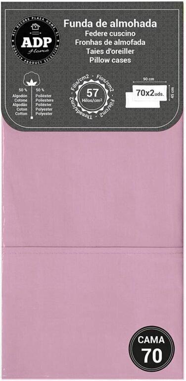Fundas de Almohada Lila 50P Polialgodón 144 Hilos - Imagen 4