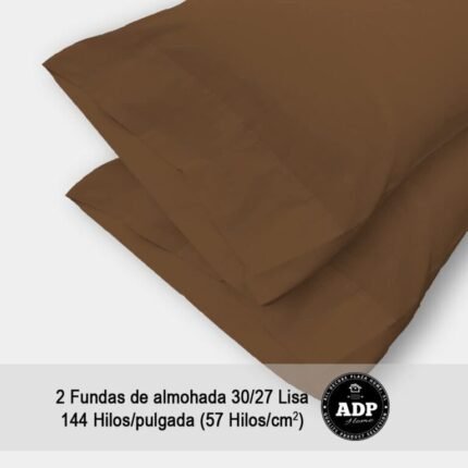 Fundas de Almohada Chocolate 50P 144 Hilos - Compra Ya