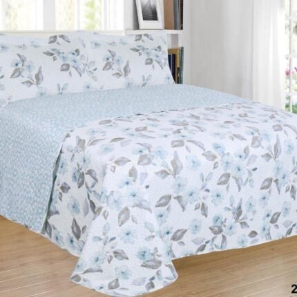 Colcha de verano estampada reversible con Cojines de regalo 50x70cm (relleno ligero 80gr/m2)excepcional relación calidad precio.