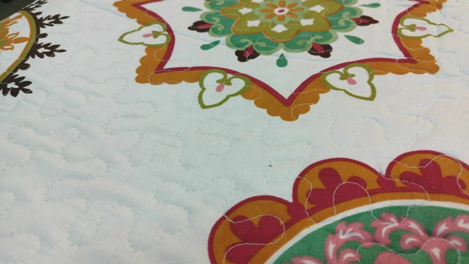Colcha Bouti Con estampados de patchwork Mándalas y flores Multicolor Tacto algodón para Cama Estampada Verano Acolchada Colchas Cubre Primavera y Entretiempo. - Imagen 8