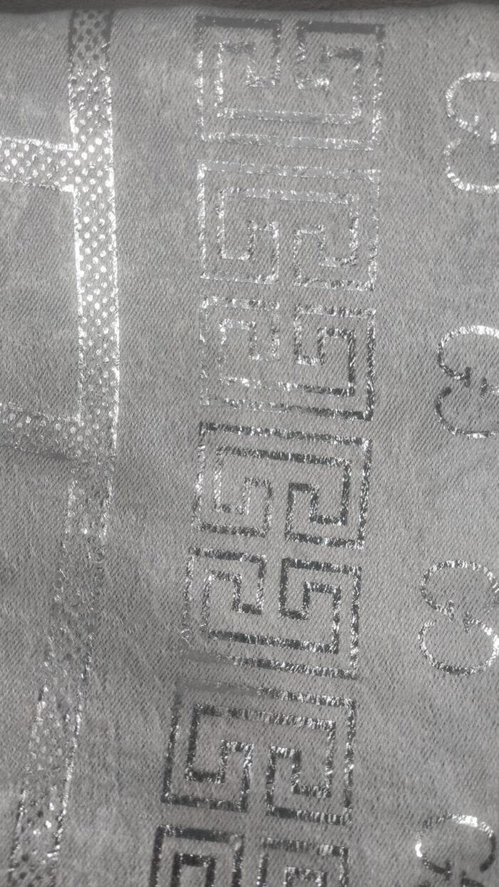 Cortina Opaca Gris Plata en estampadas Suave Salón Dormitorio con 8 Ojales de Acero Paquete 1 Piezas de 140x260cm. - Imagen 2