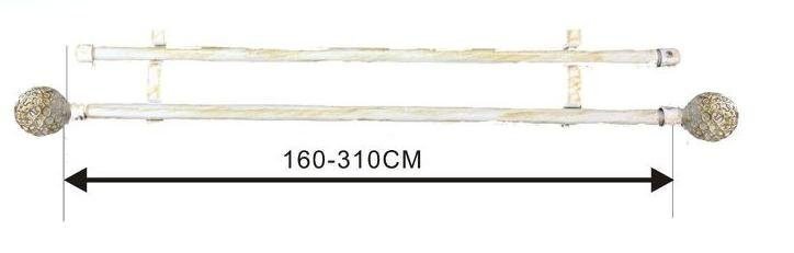 Barra de Cortina Doble Extensible 120-210 cm | Compra Ya - Imagen 4