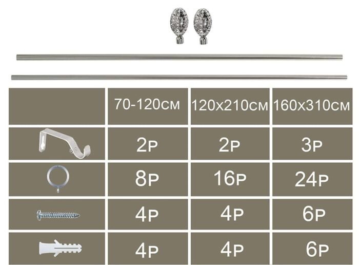 Barras Extensibles Acero Plata M-Sevilla - Cortinas Modernas - Imagen 4