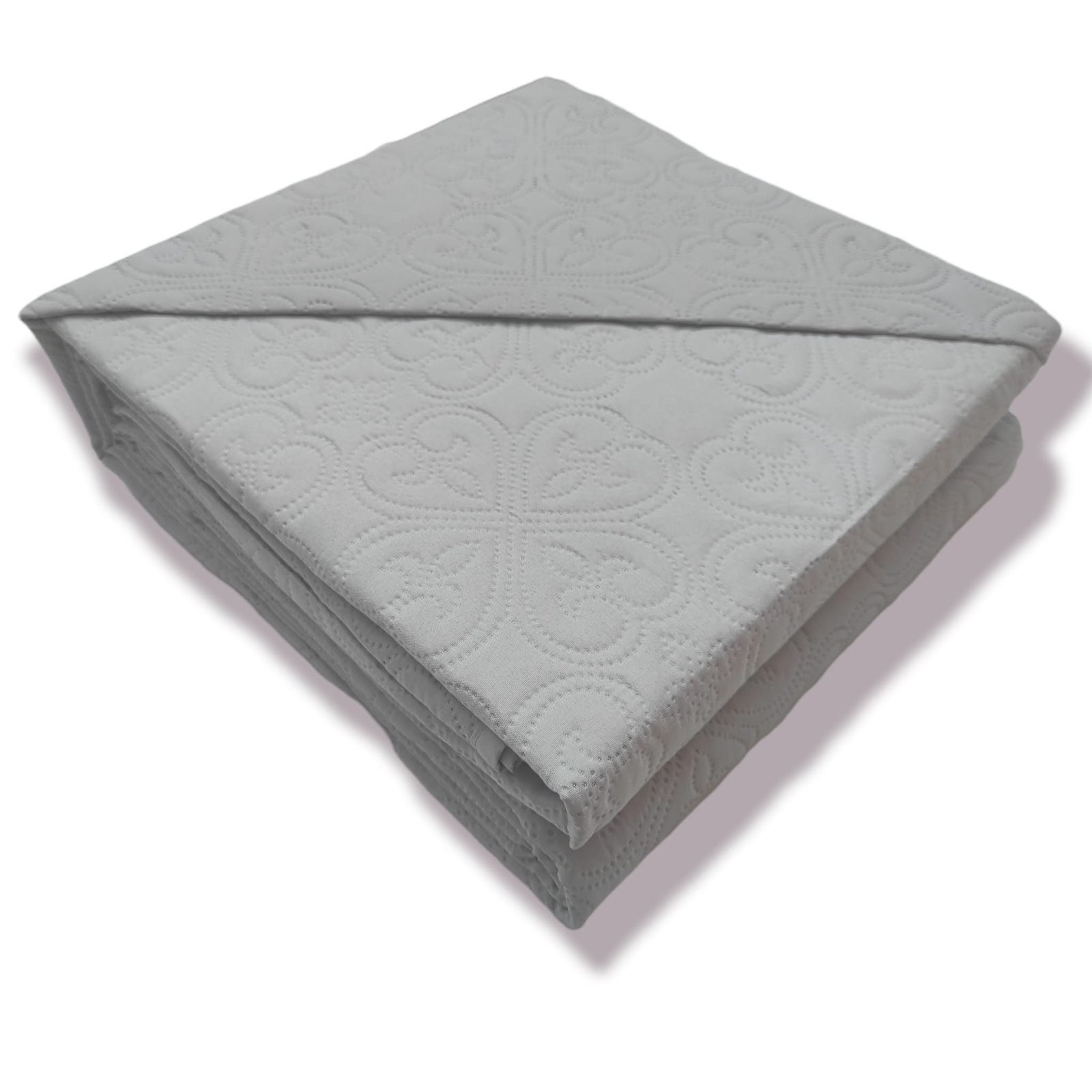 Colcha de Verano Cubrecama Lisa Reversible Sin Cojines. Cubresofá Colección El Molino Modelo Lisa Gris - Imagen 6