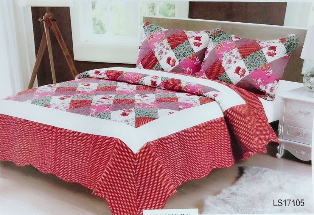 Colcha Bouti Tacto algodón para Cama de90 cm ,135cm y 150cm con Dos Fundas de 50 x 70 cm de Regalo. - Imagen 2