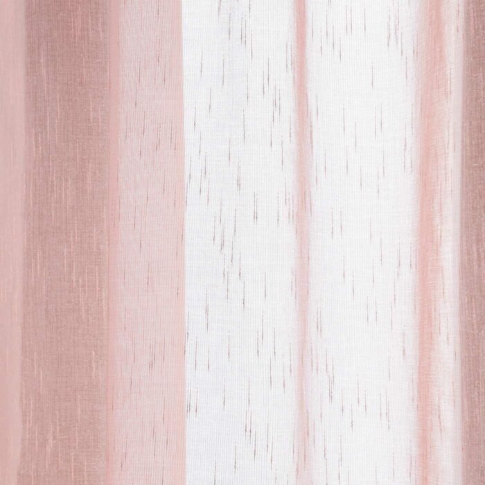 Cortinas translucido con 3 Formas de( uso) con diseño Lluvia rosa, para Salón ,Habitación con Efecto de visillo Medidas 140X260cm - Imagen 5