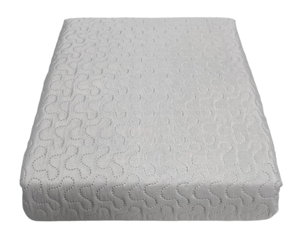 Colcha de verano color Gris reversible en varios tamaños con 2 cojines de regalo 50-x-70 cm excepcional relación calidad y precio. - Imagen 4