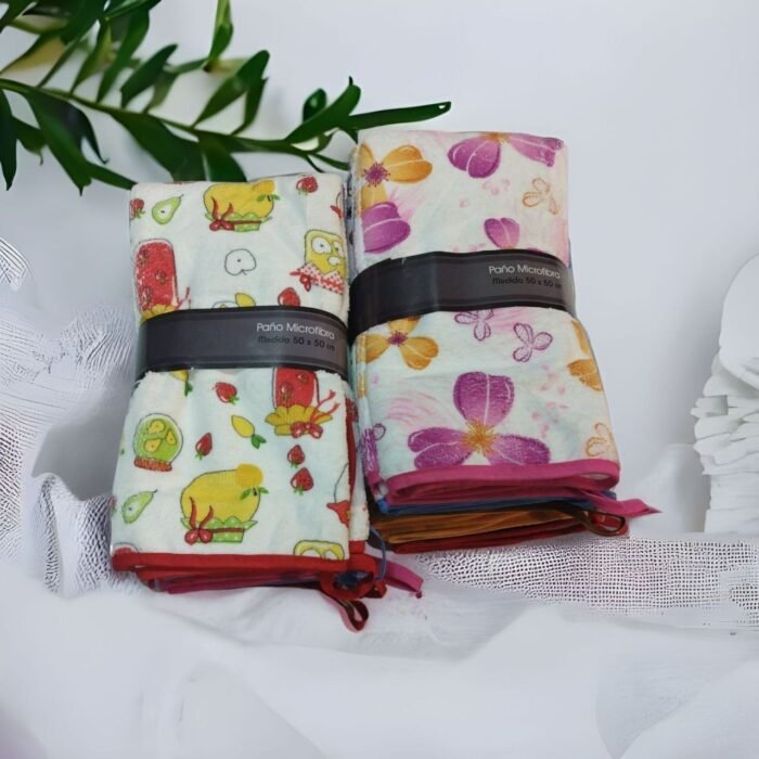 Trapos de cocina Hogar: Paños de Microfibra 50x50cm,Park 6/12