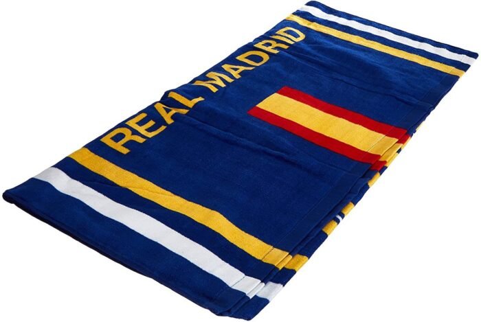Toalla Real Madrid RM173026 de algodón egipcio rápido secado y absorbente Medidas 75_x_150 cm, envíos desde España. - Imagen 3